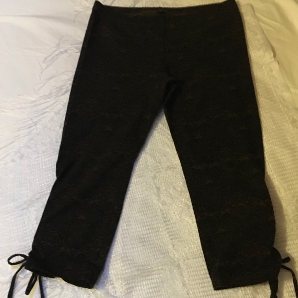 Maddie Moon leggings L chocolate brown BNWOT - Picture 5 of 8